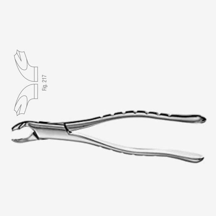 Fórceps de extracción dental American Pattern, Fig. 217
