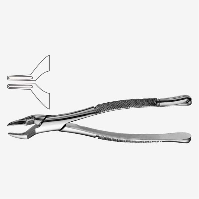 Pinzas de extracción dental de diseño americano, fig. 286