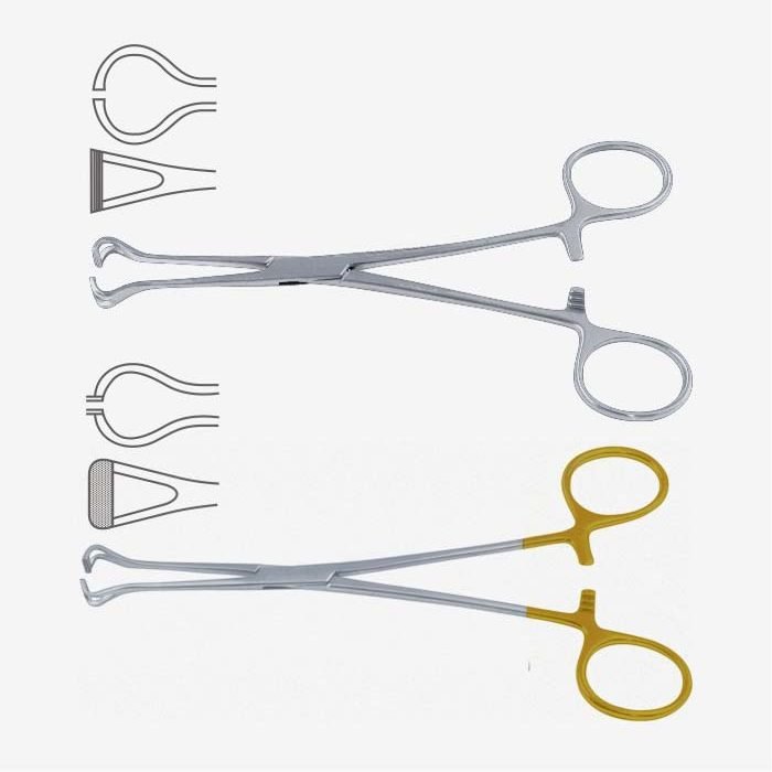Pinzas de Babcock para sujeción intestinal y de tejidos