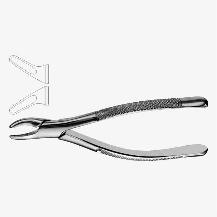 Pinzas extractoras dentales Cryer, patrón americano, fig. 151