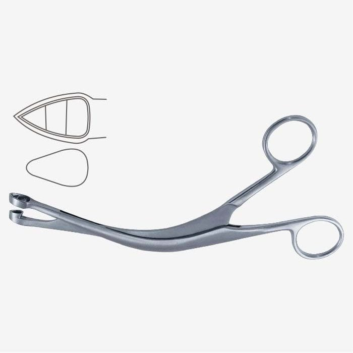 Pinza para biopsia uterina de Faure