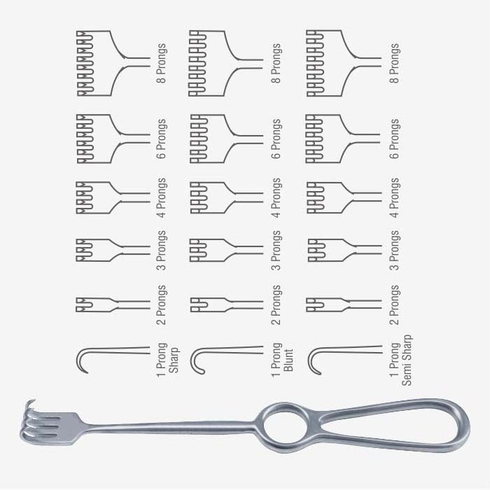 Kocher Rake Retractor