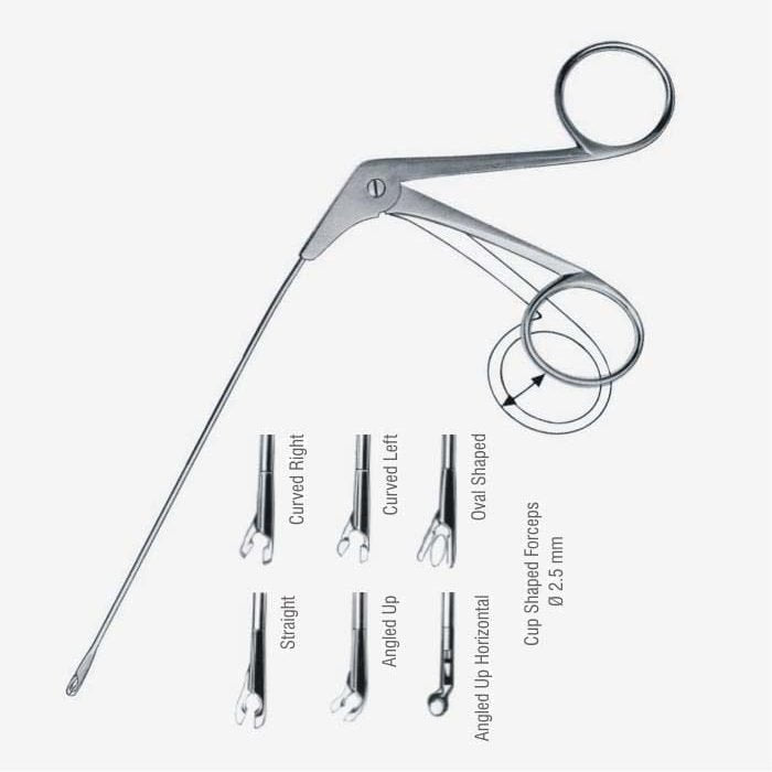 Pinza para biopsia micro laríngea